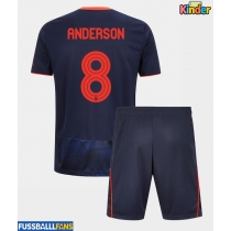 Nottingham Forest Elliot Anderson #8 3rd trikot Kinder 2025-26 Kurzarm (+ Kurze Hosen)